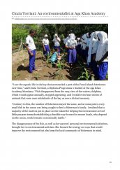 AKA Mombasa student Cinzia Torrani is featured in the Aga Khan Development Network website for her environmentalist work.