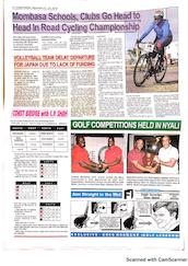 Josette Njeri, year 10, trains for cycling championship